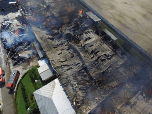 Incendio en maquila de Choloma deja perdidas millonarias