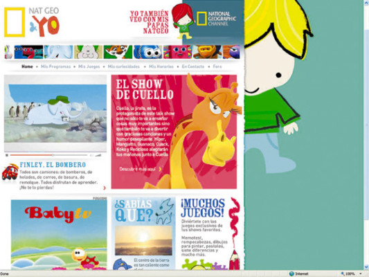 Espacio de diversión virtual para los niños