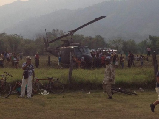 Aterriza de emergencia helicóptero en el que viaja Alden Rivera