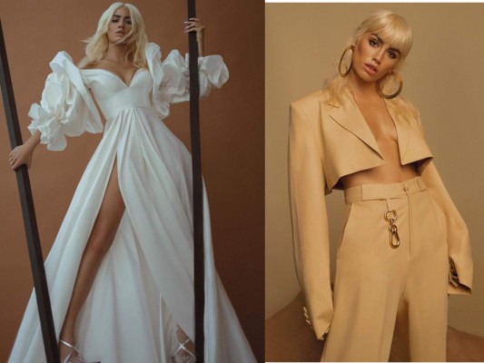 La estrella del pop latino Lali Espósito, vestida por Dominnico