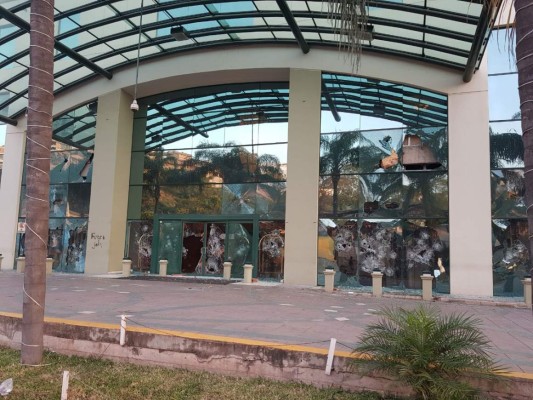 Vandalismo en marcha de la Alianza deja graves daños en Tegucigalpa