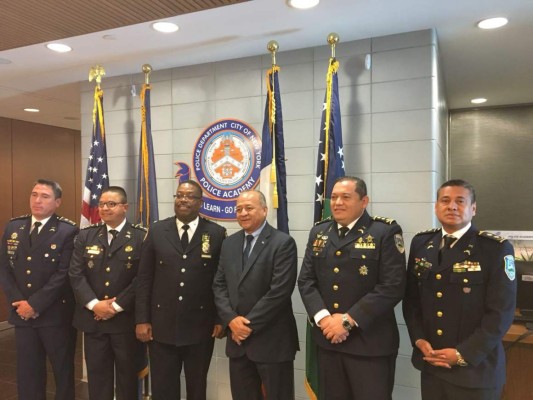 Policía hondureña será capacitada por agentes de Nueva York