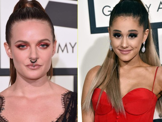 Las mejores miradas intensas y peinados de los Grammy