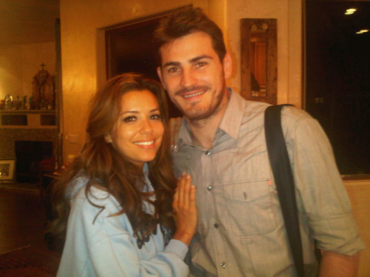 Eva Longoria cena junto a ídolos españoles