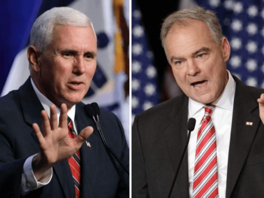 Tim Kaine y Mike Pence se enfrentan en debate entre candidatos a vicepresidente