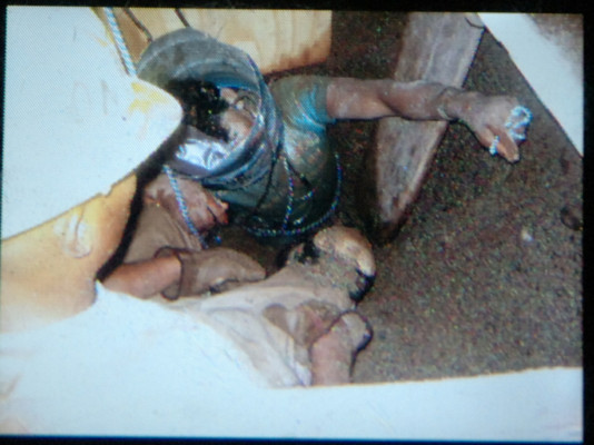 'Sentí que Dios me tocaba los pies y me daba ánimos para salir”