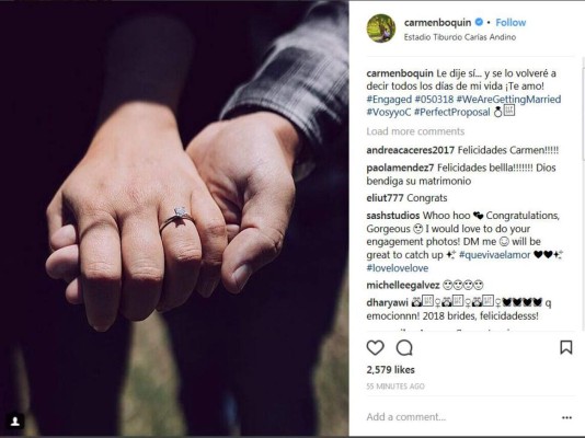 Carmen Boquín oficializa y da detalles de su compromiso