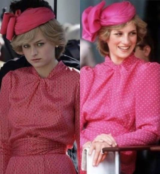 Las fotos muestran a al actriz luciendo el bob rubio de malograda princesa Diana.