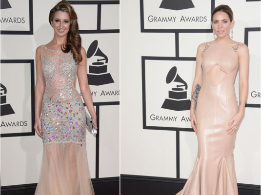 Estrellas de la música brillan en la alfombra roja de los Grammy