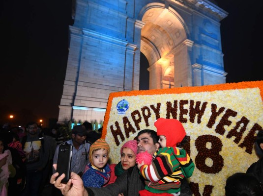 El mundo entero le da la bienvenido al 2018