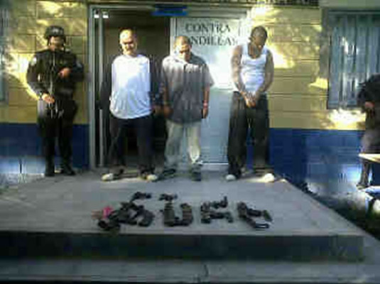 Capturan a 10 supuestos integrantes de la Pandilla 18 en Tegucigalpa&nbsp;