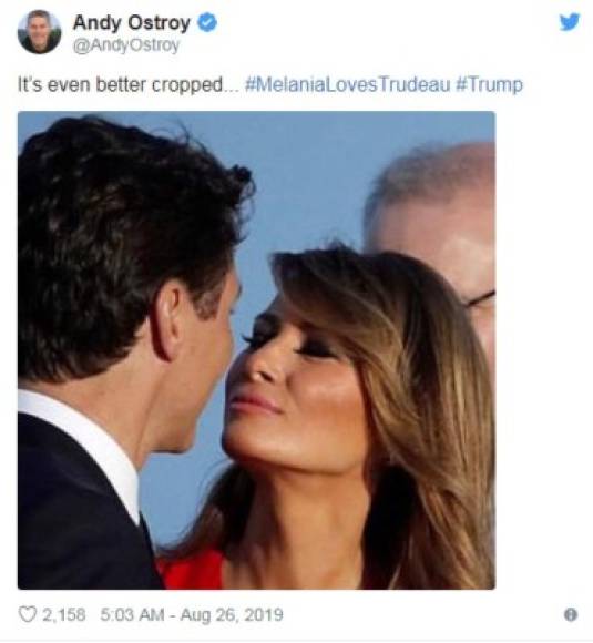 La etiqueta Melania Trudeau también se viralizó en Facebook e Instagram.