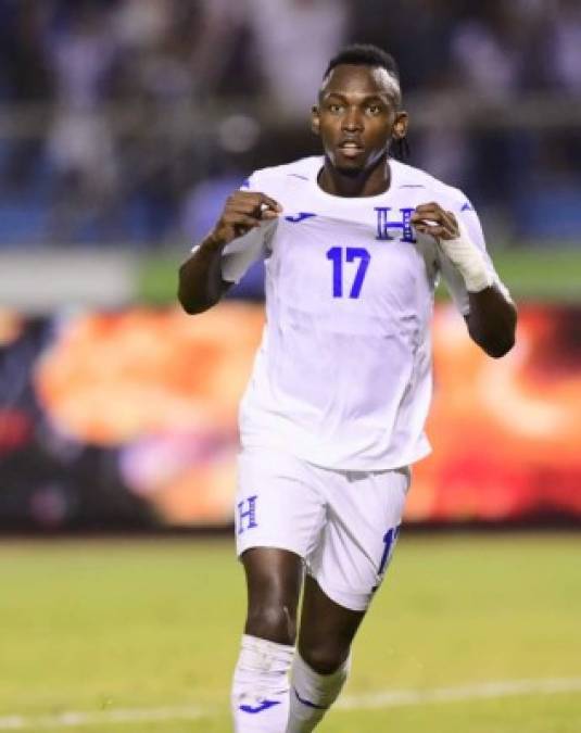 Así celebró Alberth Elis su segundo gol del partido.