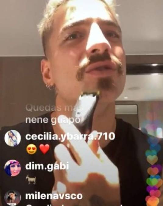 Maluma compartió su transformación en una transmisión en vivo en sus redes sociales.