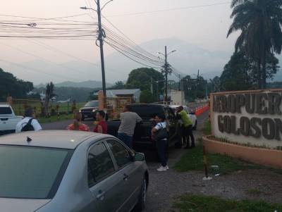 Los vuelos en la terminal aérea de La Ceiba están paralizados.