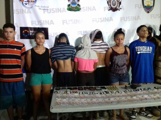 Capturan a siete supuestos pandilleros en San Pedro Sula