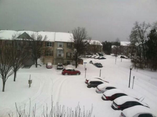 Hondureños comparten sus fotos de la tormenta de nieve en EUA