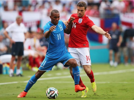 Honduras amarga a Inglaterra y llegará con confianza al Mundial