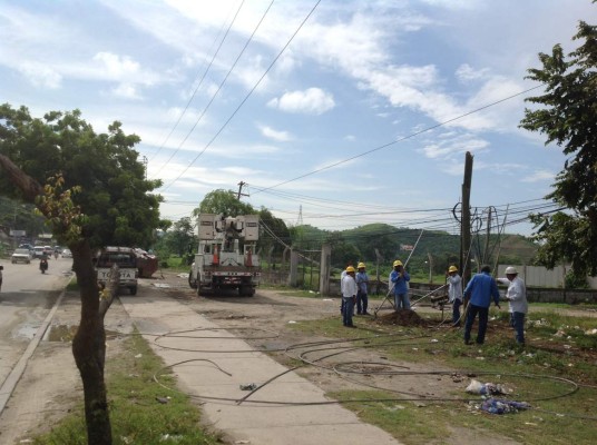 Más de 30 zonas de San Pedro Sula no tendrán energía eléctrica el lunes