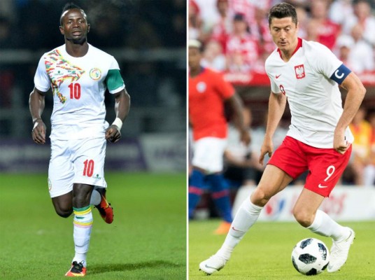 Senegal-Polonia: un duelo de pistoleros entre Lewandowski y Mané