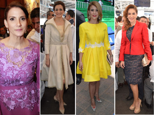 Iveth Aramendía de Zúniga, Karen Calidonio, Laralissa de Zelaya y Marcia Villeda.