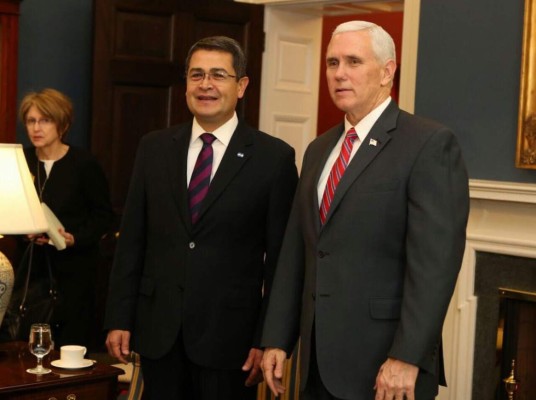 Mike Pence reconoce el progreso en la seguridad de Honduras