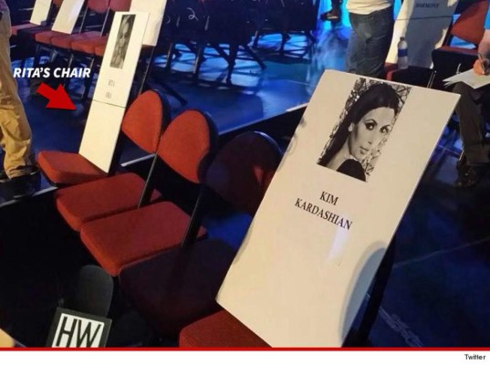 Kim Kardashian evitó sentarse junto a Rita Ora en los MTV VMAs