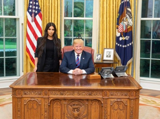 Kim Kardashian se reunió con Donald Trump en la Casa Blanca