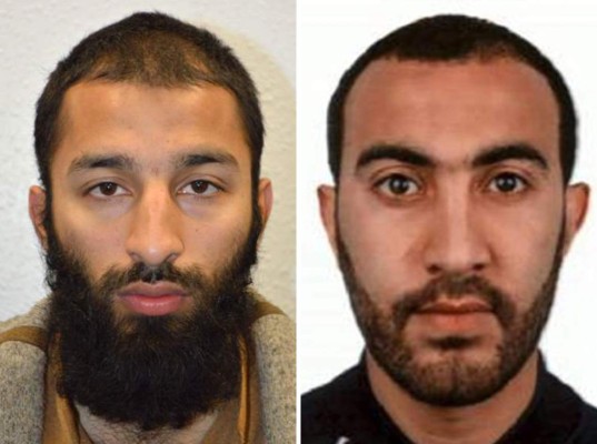 Identifican a dos de los atacantes de Londres