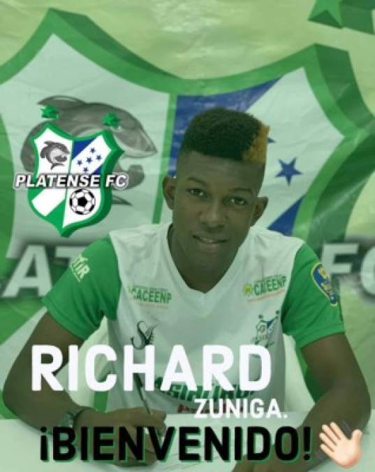 El Platense también anunció la contratación de Richard Zuniga, un volante derecho de 19 años que llega proveniente del CD San Ramón de la Liga Porteña.