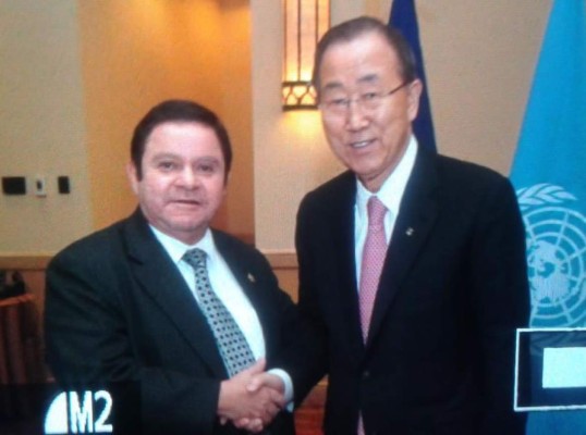 Ban Ki-moon visita a magristrados de la Corte Suprema de Justicia