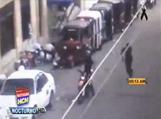 Asesinato de joven en Tegucigalpa queda grabado