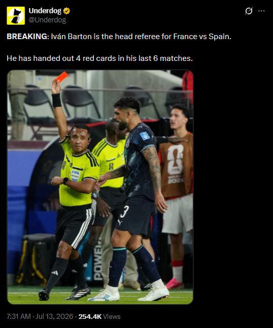 Revuelo por Barton en el Mundial: famoso español reacciona y lanzan advertencia
