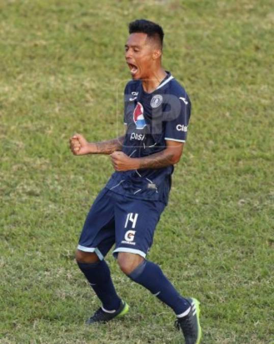 Bayron Méndez entró de cambio y marcó el segundo gol del Motagua. Así lo gritó.