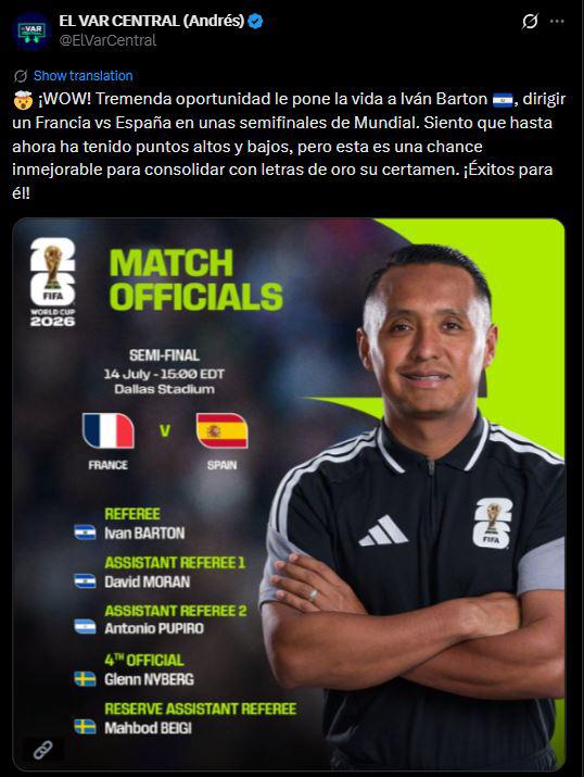 Revuelo por Barton en el Mundial: famoso español reacciona y lanzan advertencia
