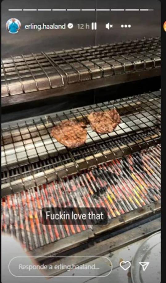 Así presumió Erling Haaland lo que cocinó...