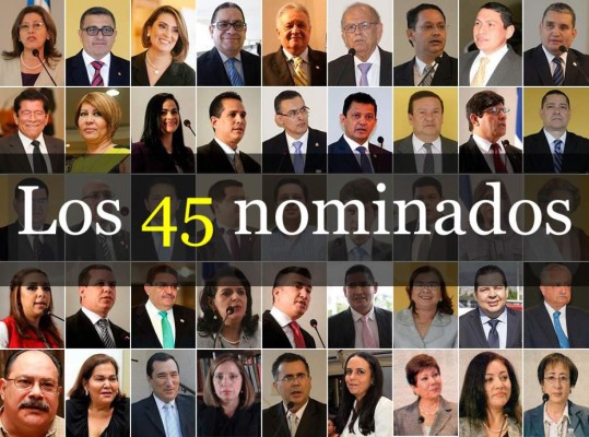 Honduras: Perfil de los 45 nominados a la Corte Suprema
