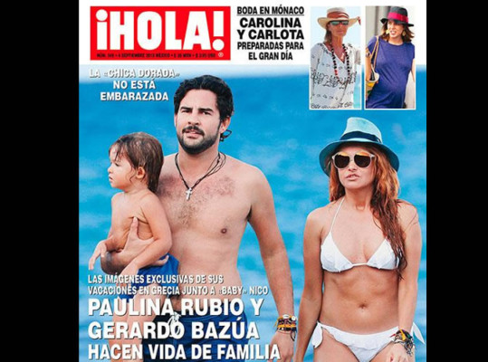 Paulina Rubio y su novio se comen a besos en Grecia