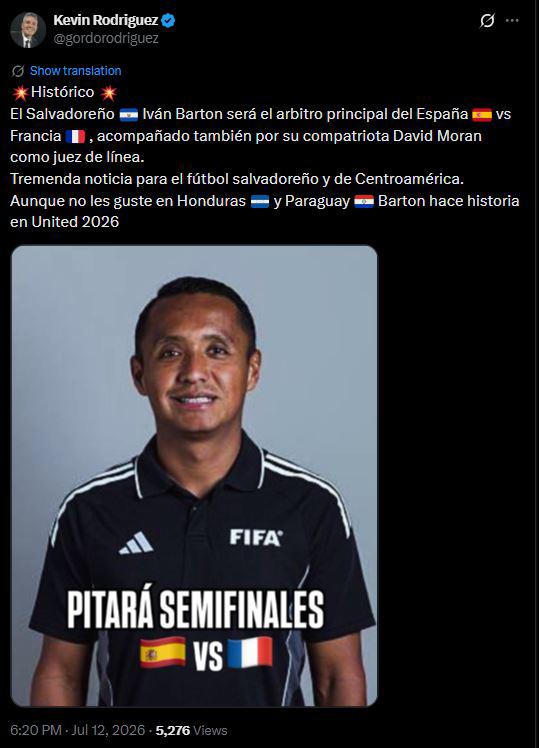 Revuelo por Barton en el Mundial: famoso español reacciona y lanzan advertencia