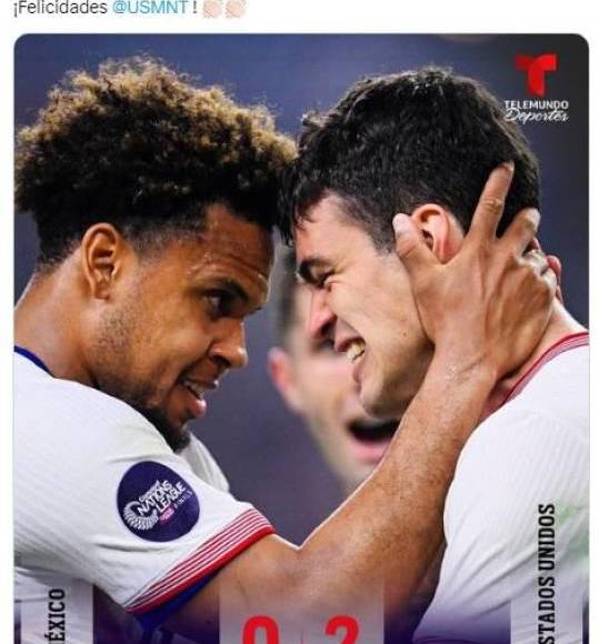 “2 a 0, 2 a 0”, Telemundo destacó como el “grande de Concacaf” a Estados Unidos.