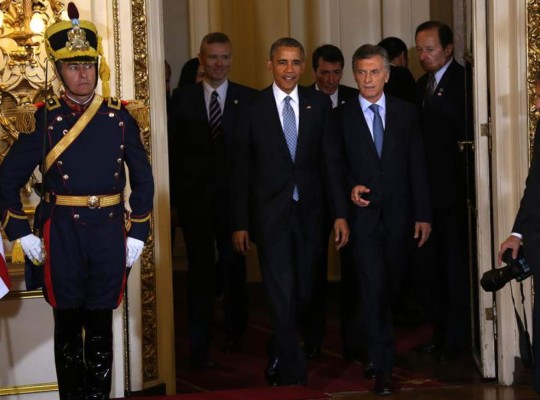 Obama y Macri inician su reunión en la Casa Rosada