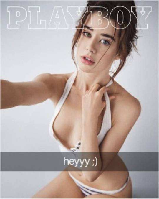 En Febrero del año pasado, Playboy presentó su primera portada sin desnudos. La modelo Sara McDaniel apareció en la tapa de la revista con un top y una leyenda tipo Snapchat en un guiño de Hefner a los millenials.