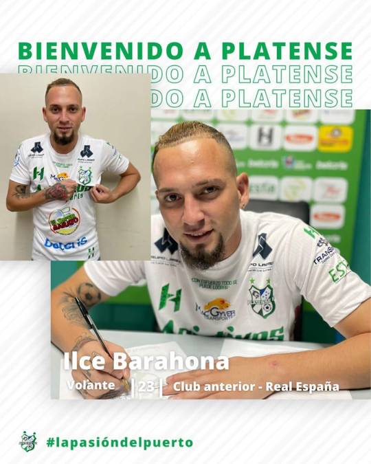 El Platense hizo oficial el regreso del centrocampista hondureño Ilce Barahona, quien llega procedente del Real España, donde apenas jugó seis partidos en el torneo pasado.