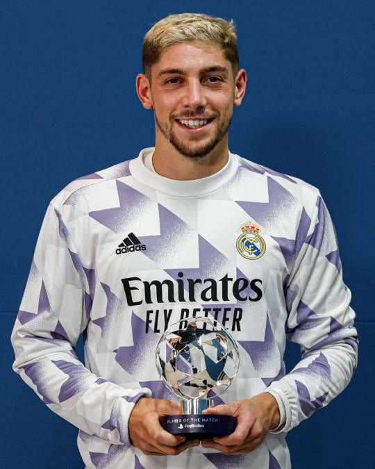 En el Bernabéu, Fede Valverdefue elegido por la UEFA como el MVP del partido ante RB Leipzig.