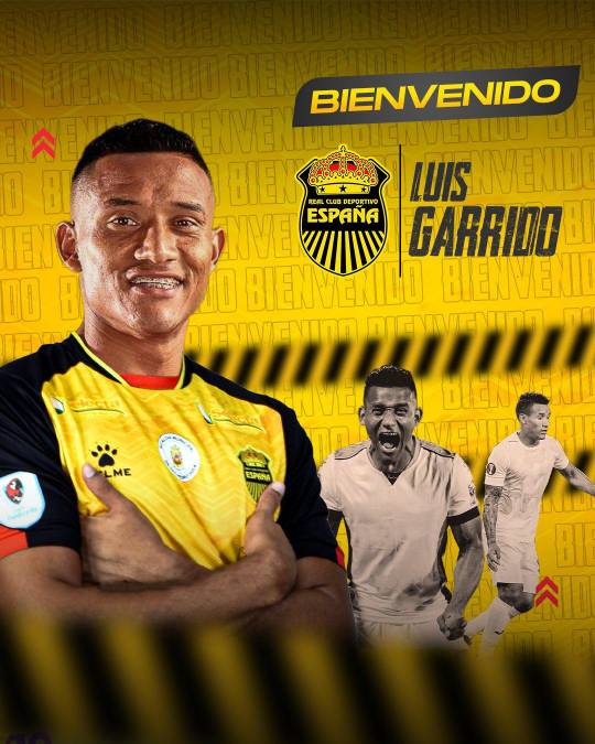 El Real España anunció el fichaje del centrocampista hondureño Luis Garrido, quien llega procedente del Marathón. El contención fue dado de baja en el equipo verdolaga y hoy llega al otro club sampedrano.
