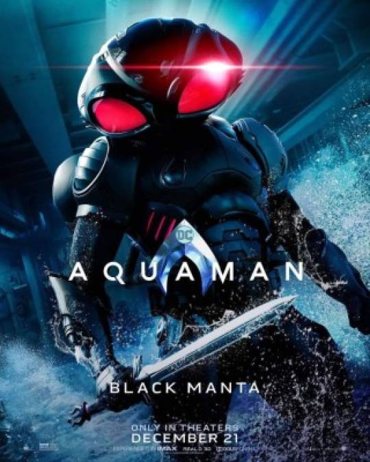 También está Black Manta, interpretado por Yahya Abdul-Mateen II, uno de los muchos enemigos de Aquaman.<br/>