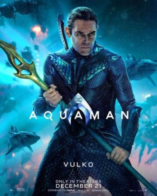 Willem Dafoe interpreta al amigo de Aquaman, Nuidis Vulko, quien ha estado vigilando el trono durante la ausencia del heredero.<br/>