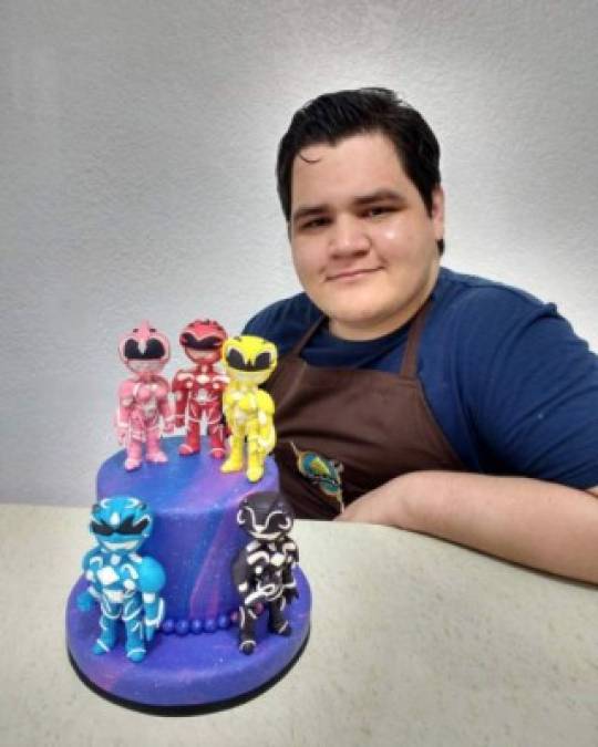 Los famosos personajes de 'comic books' y figuras de acción, 'Power Rangers', también han servido de inspiración para el talentoso chef.