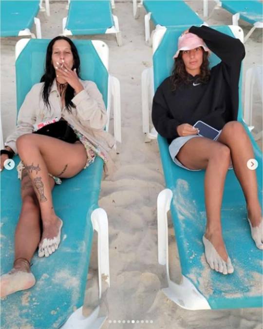 Camila e Iara Troglio se dieron un relax disfrutando de Roatán.
