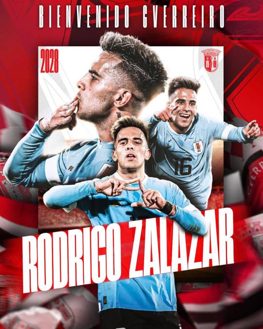 El internacional uruguayo de 23 años Rodrigo Zalazar, procedente del Schalke 04 alemán, en el que militó dos temporadas, es el nuevo refuerzo del Sporting de Braga por cinco temporadas, hasta 2028.